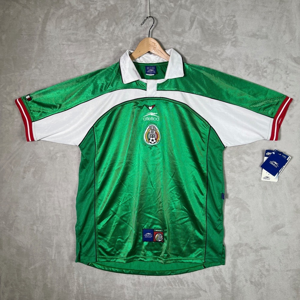 Atlética Mexico National Team Soccer Jersey Authentic 2000 Size L - NWT